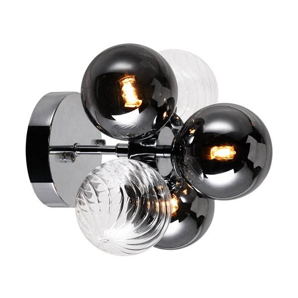 CWI Lighting Pallocino Contemporary 3-Light Sconce - Chrome Finish