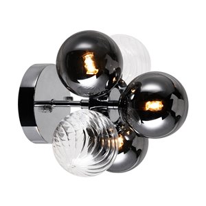 CWI Lighting Pallocino Contemporary 3-Light Sconce - Chrome Finish