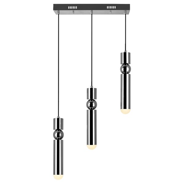 CWI Lighting Chime Contemporary LED Island/Pool Table Chandelier  -  Polished Nickel Finish