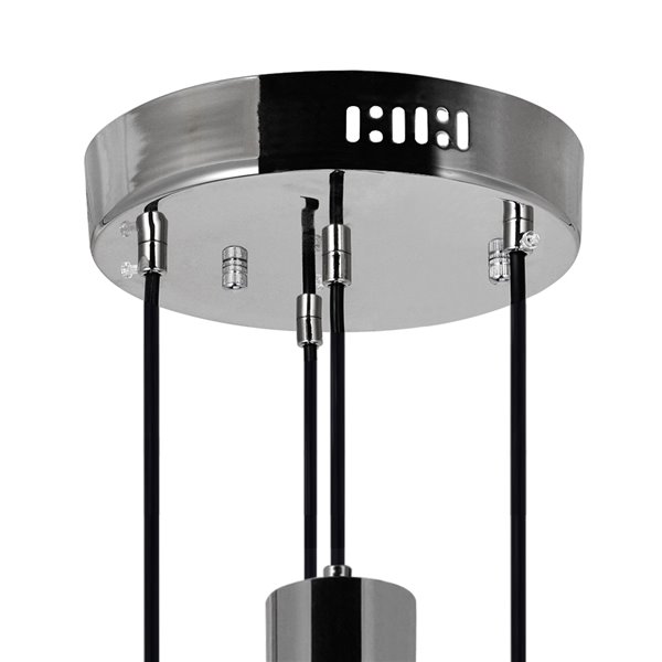 CWI Lighting Chime Contemporary LED Pendant  -  Polished Nickel Finish