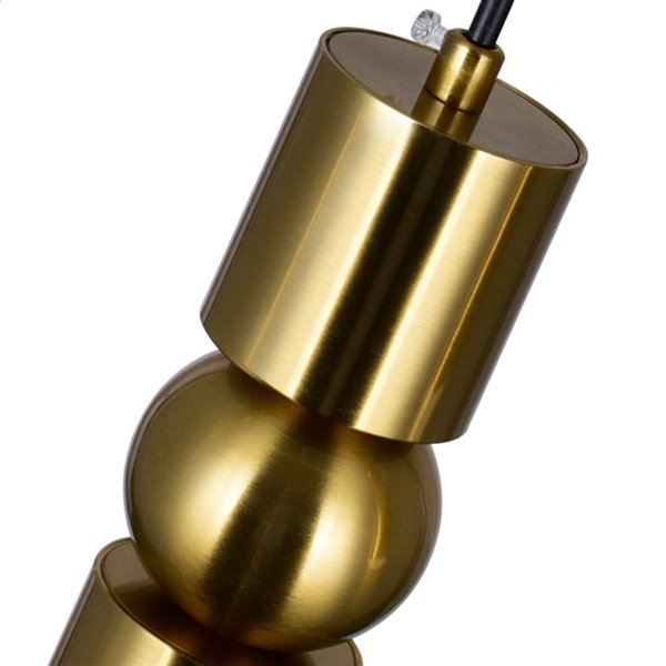 CWI Lighting Chime Contemporary LED Pendant  -  Brass Finish