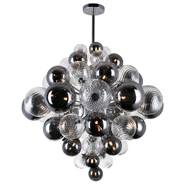 CWI Lighting  Pallocino Contemporary 27 -Light Chandelier  -  Chrome Finish