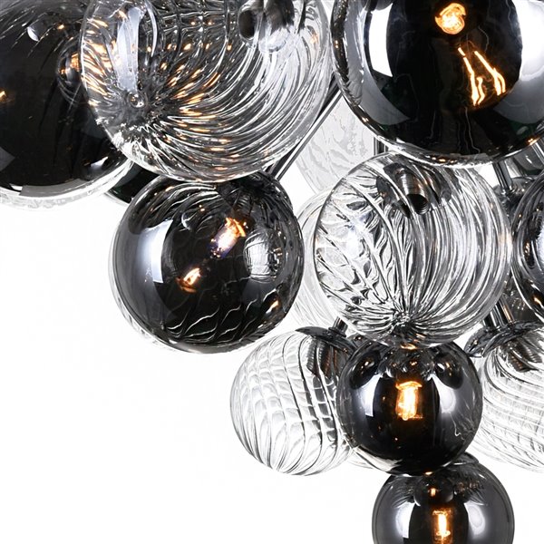 CWI Lighting  Pallocino Contemporary 27 -Light Chandelier  -  Chrome Finish