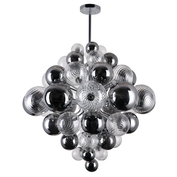 CWI Lighting  Pallocino Contemporary 27 -Light Chandelier  -  Chrome Finish