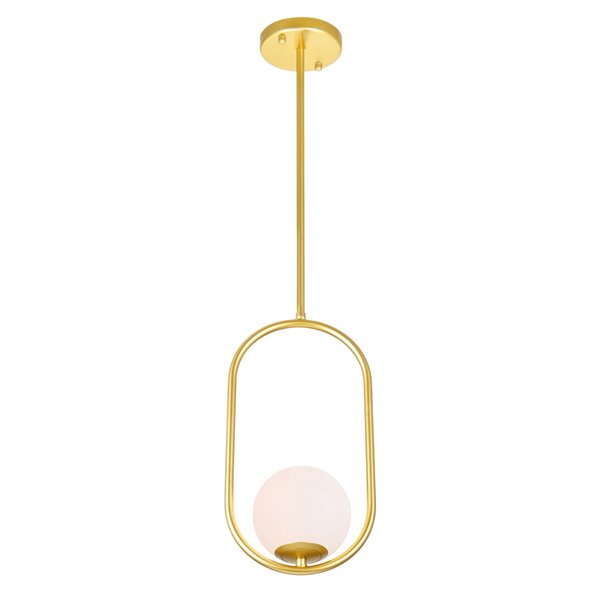 CWI Lighting Celeste Contemporary 1-Light Mini Pendant  -  Medallion Gold Finish