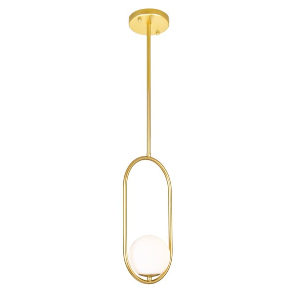 CWI Lighting Celeste Contemporary 1-Light Mini Pendant  -  Medallion Gold Finish