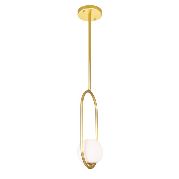 CWI Lighting Celeste Contemporary 1-Light Mini Pendant  -  Medallion Gold Finish