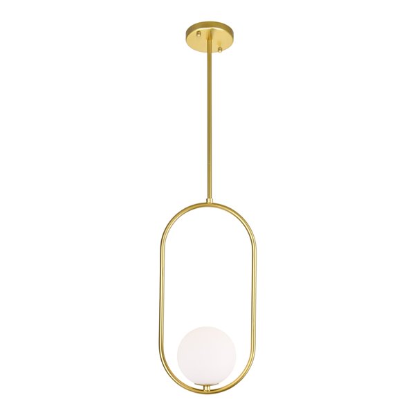 CWI Lighting Celeste Contemporary 1-Light Mini Pendant  -  Medallion Gold Finish