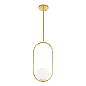 CWI Lighting Celeste Contemporary 1-Light Mini Pendant  -  Medallion Gold Finish