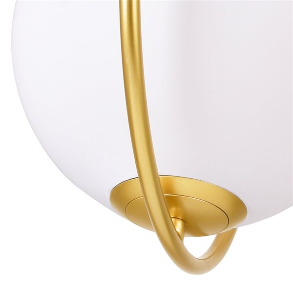 CWI Lighting Celeste Contemporary 1-Light 12-in Mini Pendant  -  Medallion Gold Finish