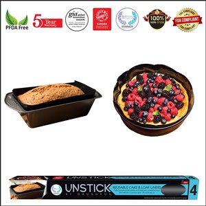 Daughkun UNSTICK Non-Stick Cake & Loaf Liners - 2 pcs