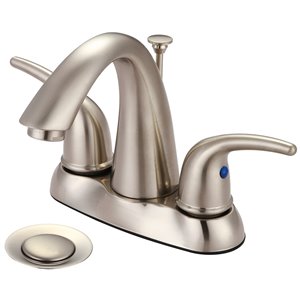Olympia Faucets Accent 2-Handle Lavatory Faucet - Brushed Nickel