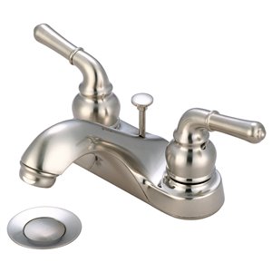 Olympia Faucets Accent Lever Handle Bathroom Faucet - Brushed Nickel