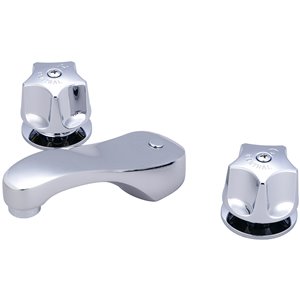 Central Brass 2-Handle Widespread Bathroom Faucet - Polished Chrome
