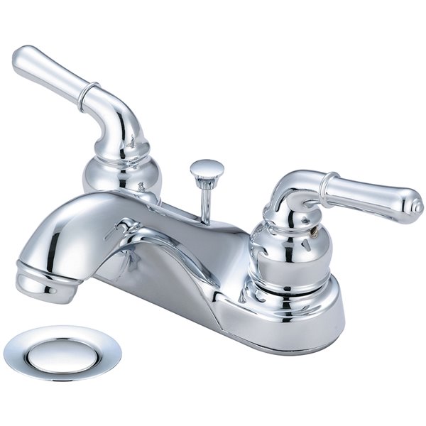 Olympia Faucets Accent 2-Lever Handle Bathroom Faucet - Polished Chrome