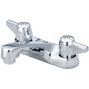 Central Brass Canopy-Handle Bathroom Faucet - Polished Chrome