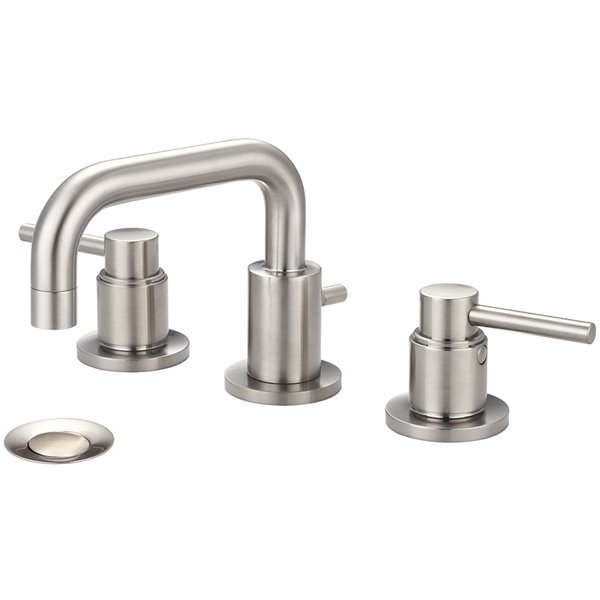 Pioneer Industries Motegi 2-Handle Widespread Bathroom Faucet with 90° Spout - Brushed Nickel