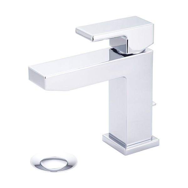 Rectangular Faucet Pioneer Industries MOD Single Rectangular Lever Handle Bathroom Faucet ...