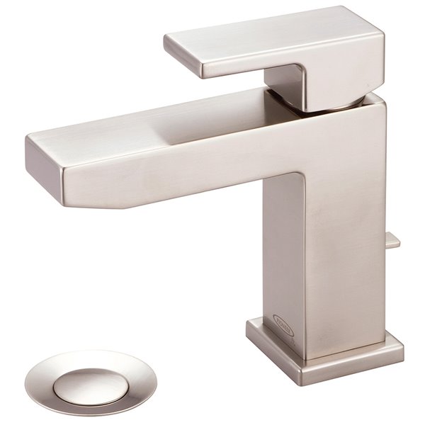 Pioneer Industries MOD Single Rectangular Lever Handle Bathroom Faucet - Brushed Nickel