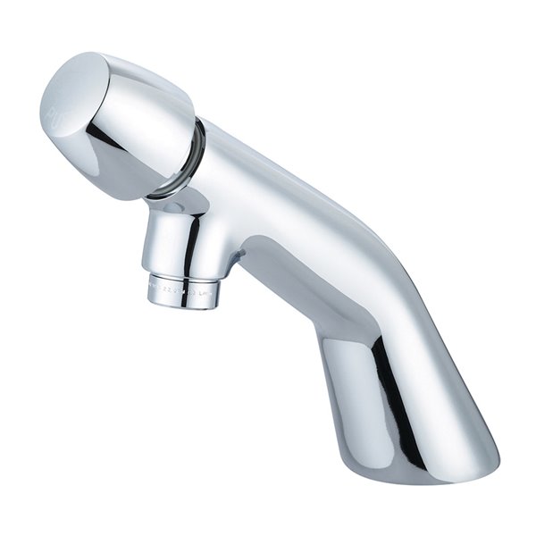 Central Brass Deluxe Slow-Close Basin Faucet with Push Handle - Polished Chrome