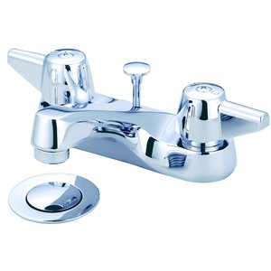 Central Brass Bathroom Faucet with Canopy Handles - Polished Chrome