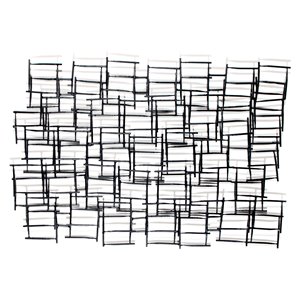 Décoration murale en métal Preston de Gild Design House, fer noir, 27 po x 39 po