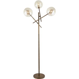Gild Design House Concord Floor Lamp ith 3-Light - Bronze - 67-in