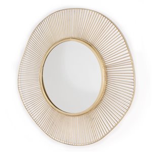 Miroir en métal Brielle de Gild Design House, moderne/contemporain, or, 15 po