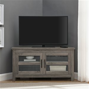 Walker Edison Country Corner TV Stand - 44-in x 23-in - Grey