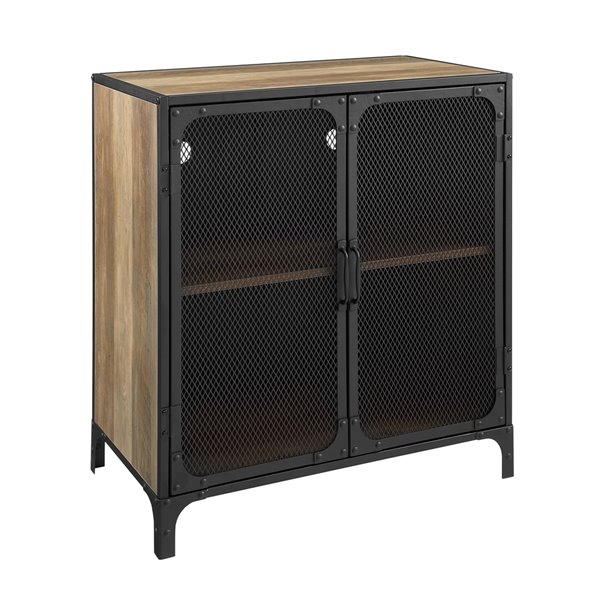 Walker Edison Industrial Accent Storage Cabinet - 29-in x 30-in ...