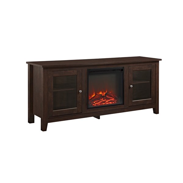 Traditional fireplace deals tv stand