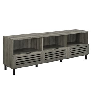 Walker Edison Modern TV Cabinet - 70-in x 24-in - Slate Grey