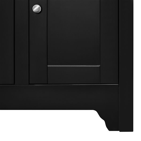Walker Edison Modern TV Cabinet - 53-in x 25-in - Black