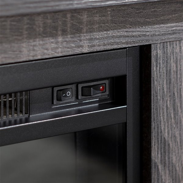 Walker Edison Farmhouse Fireplace TV Stand - 70-in x 24-in - Charcoal