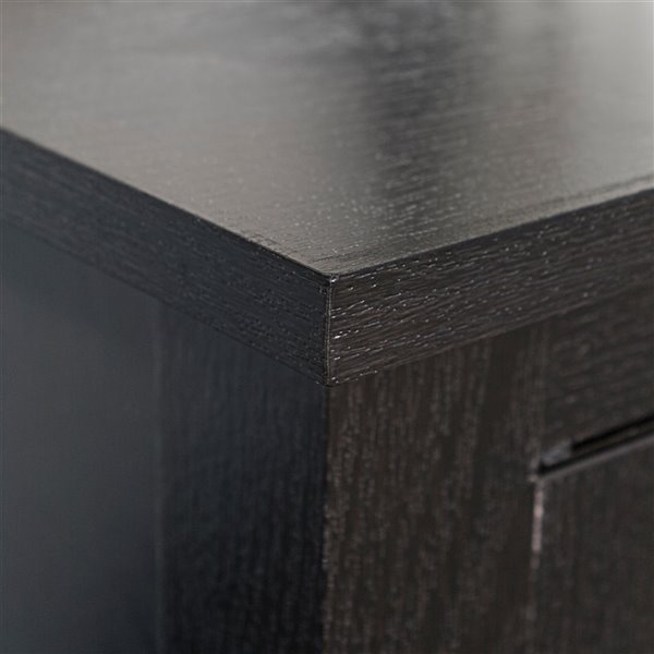 Walker Edison Farmhouse Fireplace TV Stand - 58-in x 24-in - Black