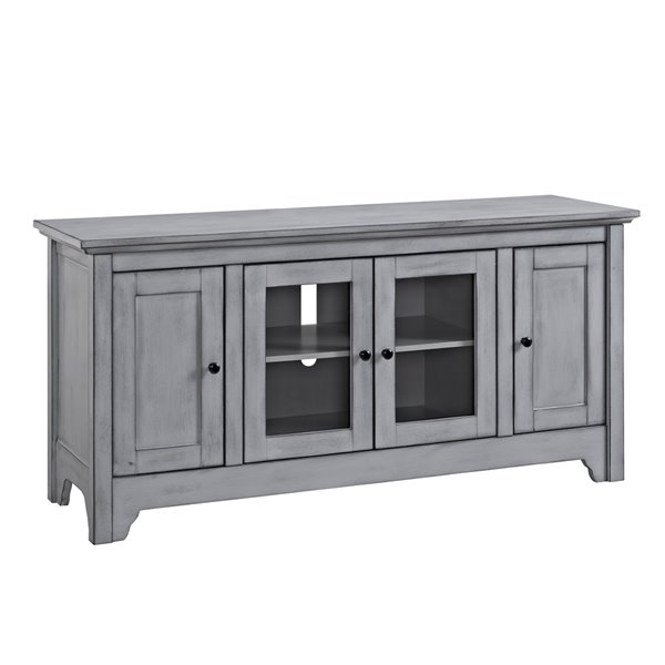 Walker Edison Modern TV Cabinet - 53-in x 25-in - Antique Grey ...