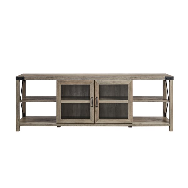 Walker Edison Farmhouse TV Cabinet - 70-in x 25-in - Grey