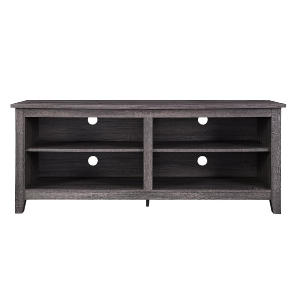 Walker Edison Casual TV Cabinet - 58-in x 24-in - Charcoal
