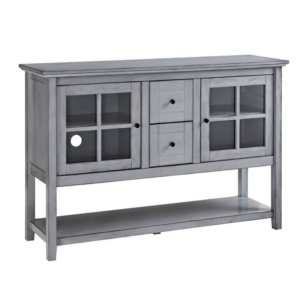 Walker Edison Console Table and TV Cabinet - 52-in x 16-in x 35-in ...