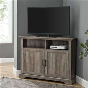 Walker Edison Country Corner TV Stand - 44-in x 32-in - Grey
