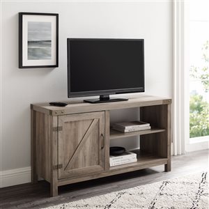Walker Edison Farmhouse TV Cabinet - 44-in x 24-in - Grey