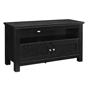 Walker Edison Casual TV Console Cabinet - 44-in x 23-in - Black