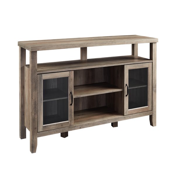 Walker Edison Rustic TV Cabinet - 52-in x 35-in - Grey