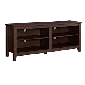 Walker Edison Casual TV Cabinet - 58-in x 24-in - Traditional Brown