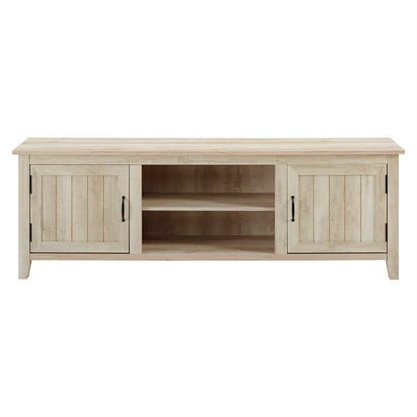 Walker Edison Farmhouse TV Cabinet - 70-in x 24-in - White Oak