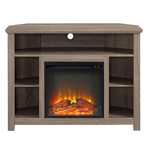 Walker Edison Country Fireplace TV Stand - 44-in x 30-in ...