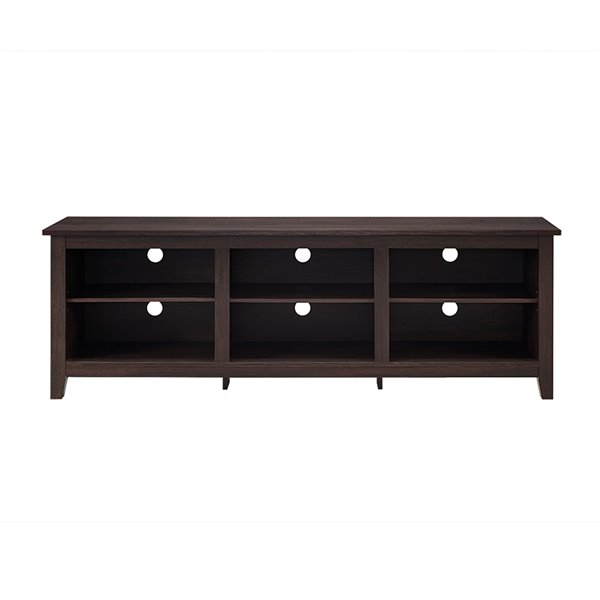 Walker Edison Modern TV Cabinet - 70-in x 24-in - Espresso