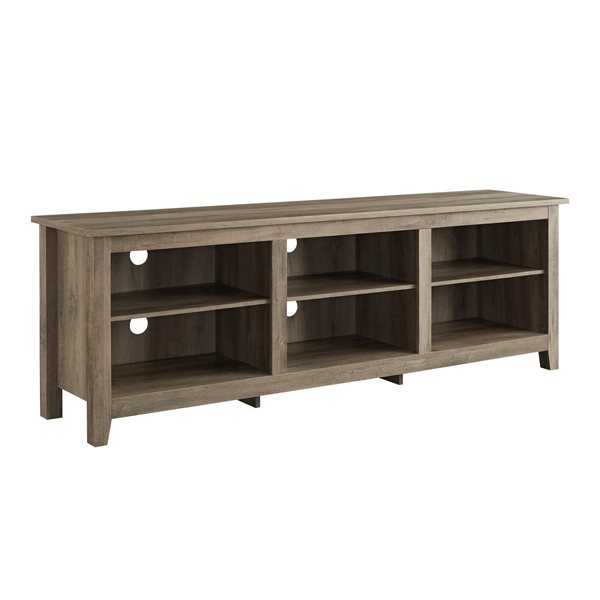 Walker Edison Modern TV Cabinet with Storage - 70-in x 24-in - Grey