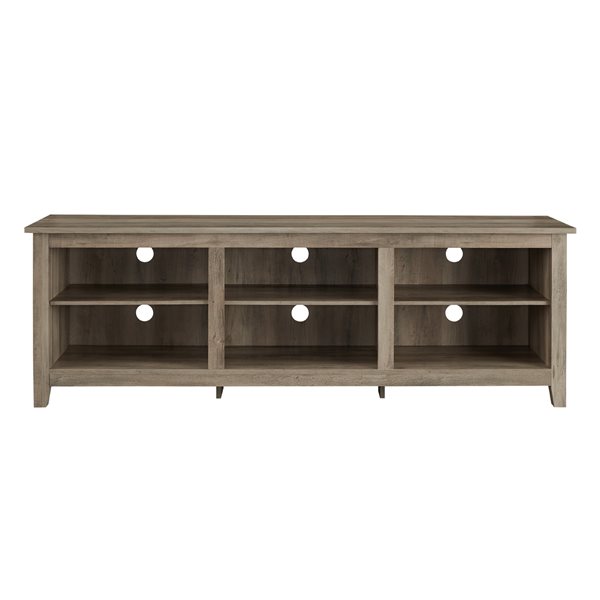 Walker Edison Modern TV Cabinet with Storage - 70-in x 24-in - Grey