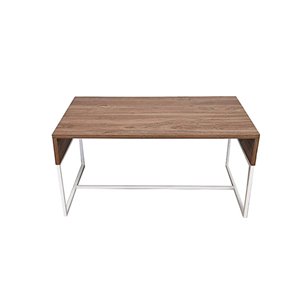 JR Home Collection Milo Collection Coffee Table - 35.4-in - Light Brown/White